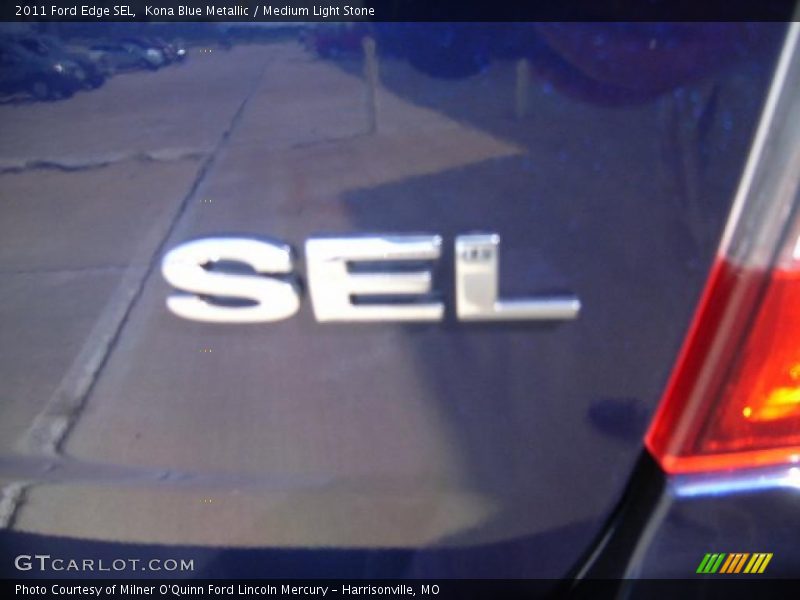 Kona Blue Metallic / Medium Light Stone 2011 Ford Edge SEL