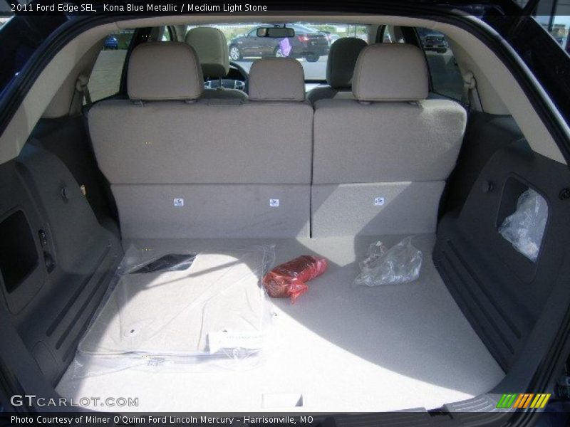 Kona Blue Metallic / Medium Light Stone 2011 Ford Edge SEL
