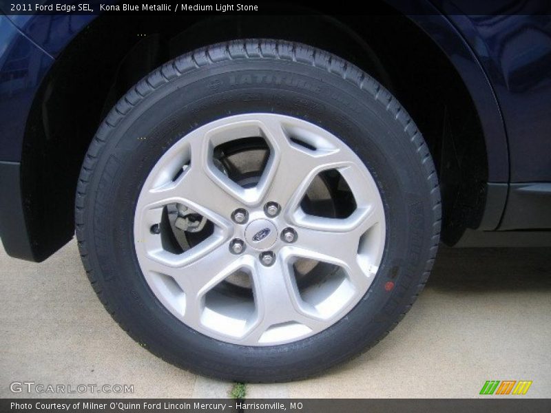 Kona Blue Metallic / Medium Light Stone 2011 Ford Edge SEL