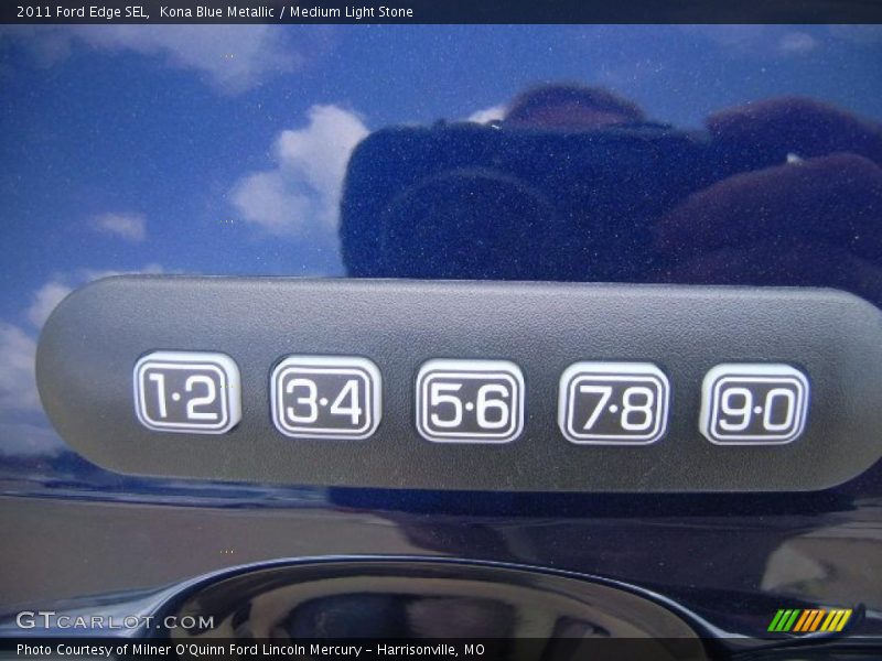 Kona Blue Metallic / Medium Light Stone 2011 Ford Edge SEL