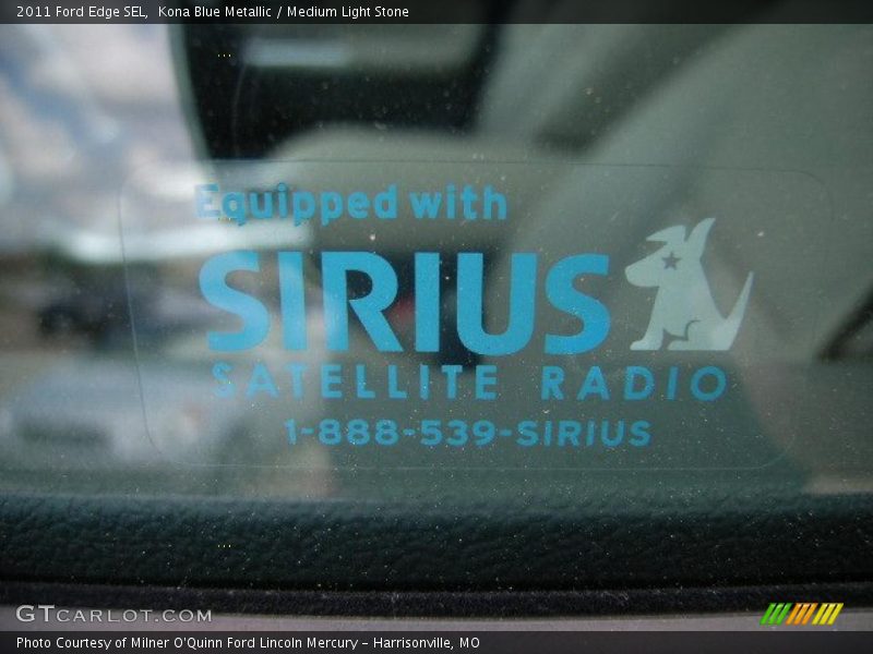 Kona Blue Metallic / Medium Light Stone 2011 Ford Edge SEL