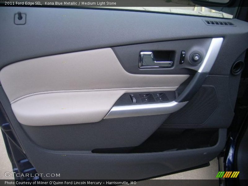 Kona Blue Metallic / Medium Light Stone 2011 Ford Edge SEL