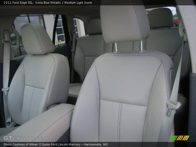 Kona Blue Metallic / Medium Light Stone 2011 Ford Edge SEL