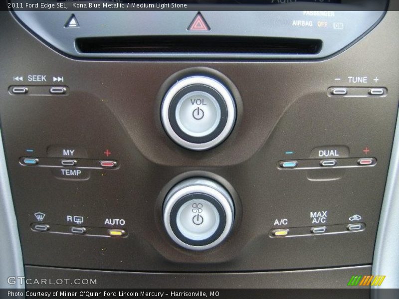 Kona Blue Metallic / Medium Light Stone 2011 Ford Edge SEL