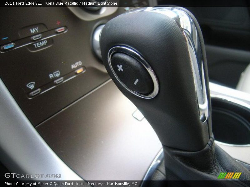 Kona Blue Metallic / Medium Light Stone 2011 Ford Edge SEL