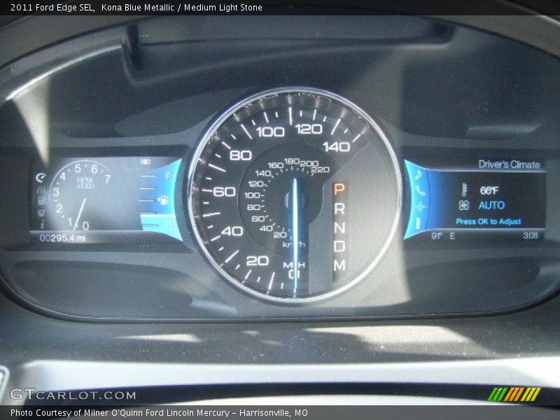 Kona Blue Metallic / Medium Light Stone 2011 Ford Edge SEL