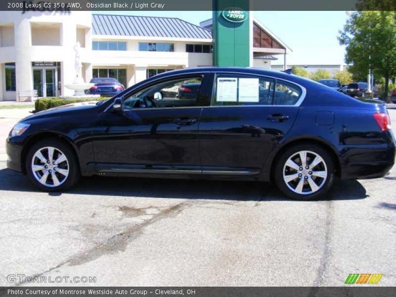 Obsidian Black / Light Gray 2008 Lexus GS 350 AWD