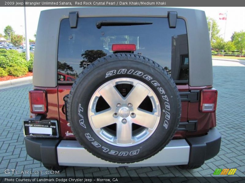 Red Rock Crystal Pearl / Dark Khaki/Medium Khaki 2009 Jeep Wrangler Unlimited Sahara