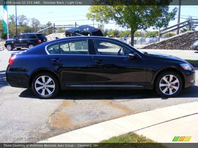 Obsidian Black / Light Gray 2008 Lexus GS 350 AWD