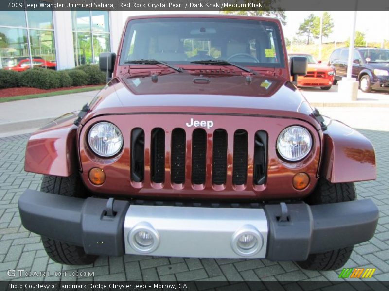 Red Rock Crystal Pearl / Dark Khaki/Medium Khaki 2009 Jeep Wrangler Unlimited Sahara