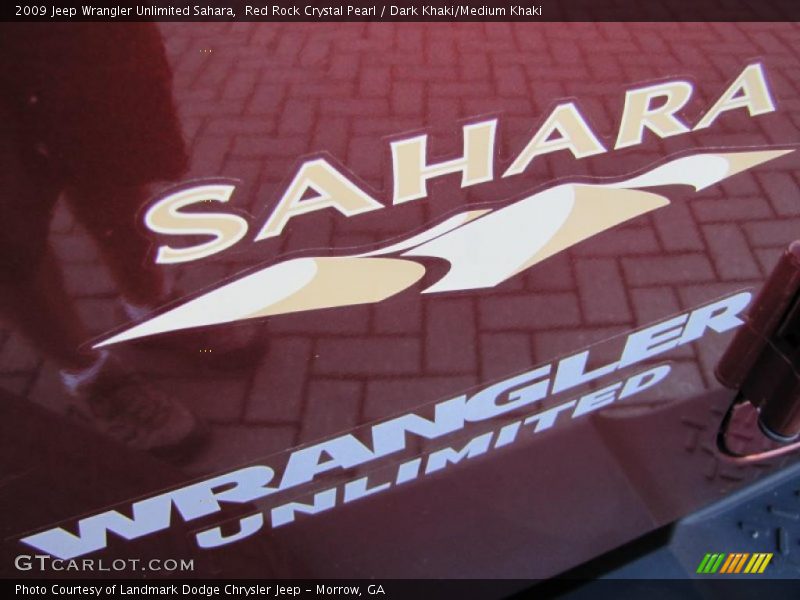 Red Rock Crystal Pearl / Dark Khaki/Medium Khaki 2009 Jeep Wrangler Unlimited Sahara