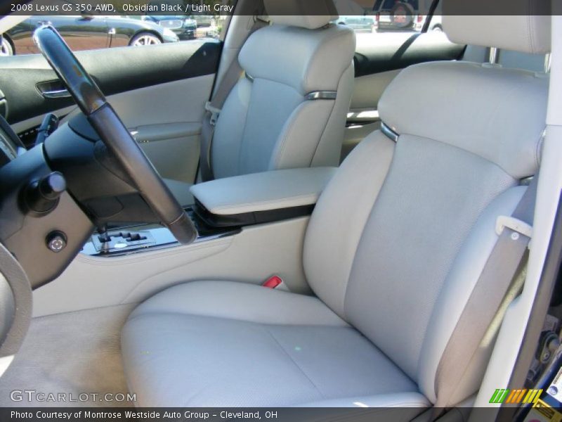 Obsidian Black / Light Gray 2008 Lexus GS 350 AWD