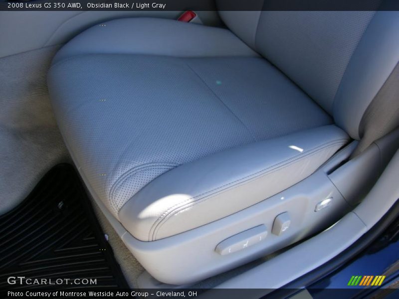 Obsidian Black / Light Gray 2008 Lexus GS 350 AWD