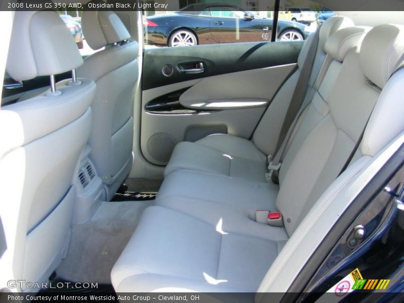 Obsidian Black / Light Gray 2008 Lexus GS 350 AWD