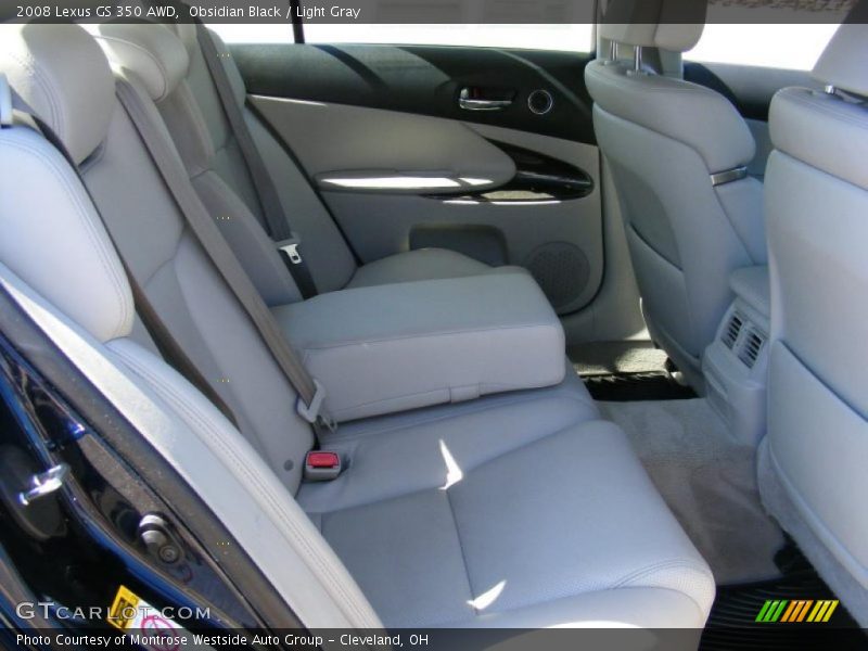 Obsidian Black / Light Gray 2008 Lexus GS 350 AWD