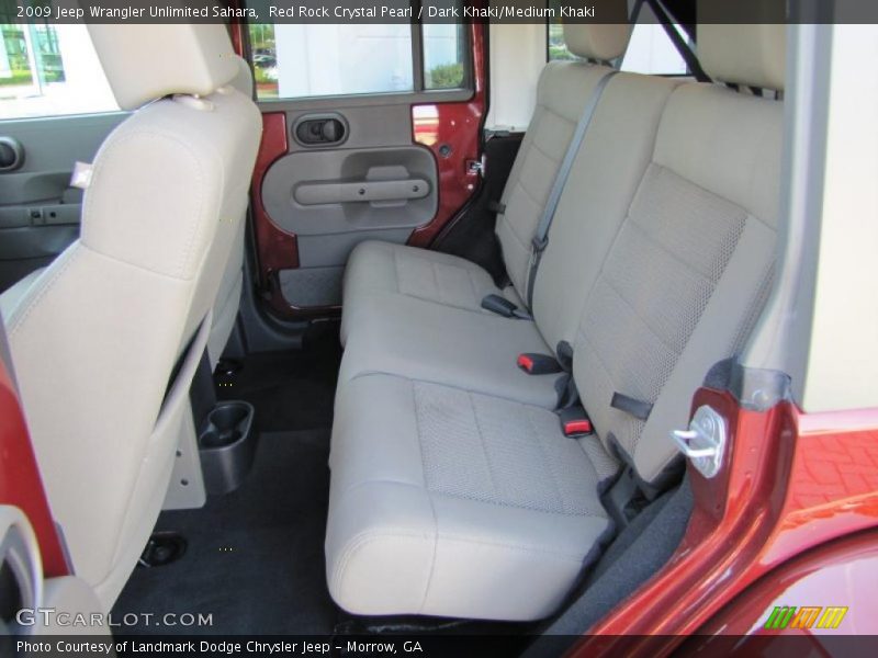 Red Rock Crystal Pearl / Dark Khaki/Medium Khaki 2009 Jeep Wrangler Unlimited Sahara
