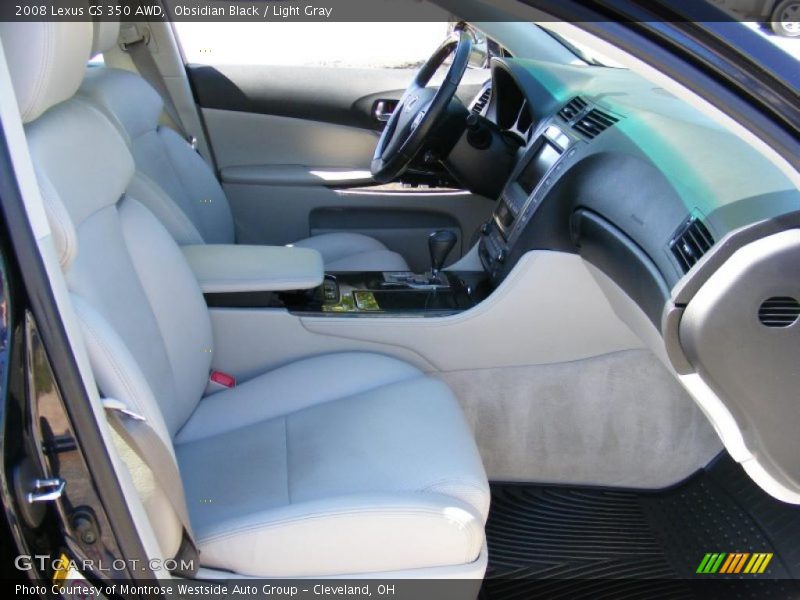 Obsidian Black / Light Gray 2008 Lexus GS 350 AWD