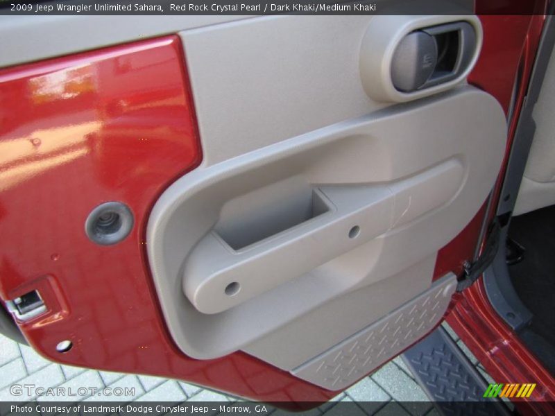 Red Rock Crystal Pearl / Dark Khaki/Medium Khaki 2009 Jeep Wrangler Unlimited Sahara
