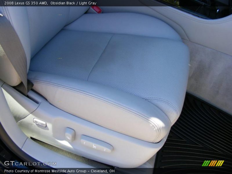 Obsidian Black / Light Gray 2008 Lexus GS 350 AWD