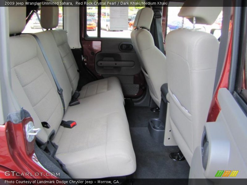 Red Rock Crystal Pearl / Dark Khaki/Medium Khaki 2009 Jeep Wrangler Unlimited Sahara