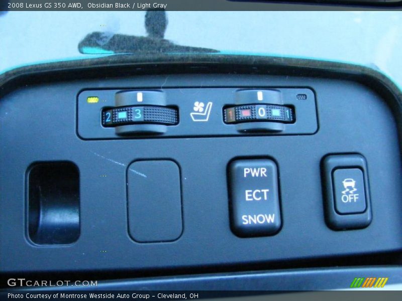 Obsidian Black / Light Gray 2008 Lexus GS 350 AWD