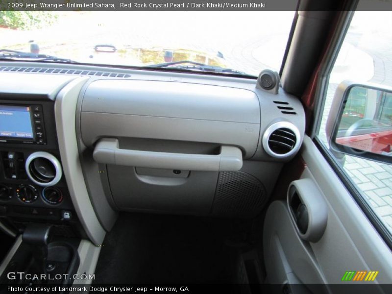 Red Rock Crystal Pearl / Dark Khaki/Medium Khaki 2009 Jeep Wrangler Unlimited Sahara