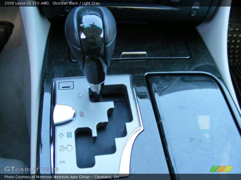 Obsidian Black / Light Gray 2008 Lexus GS 350 AWD