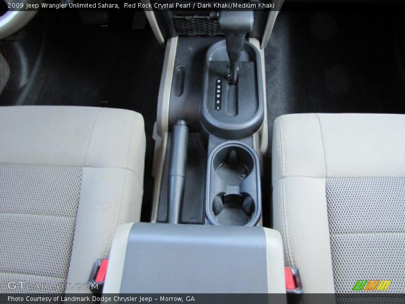Red Rock Crystal Pearl / Dark Khaki/Medium Khaki 2009 Jeep Wrangler Unlimited Sahara