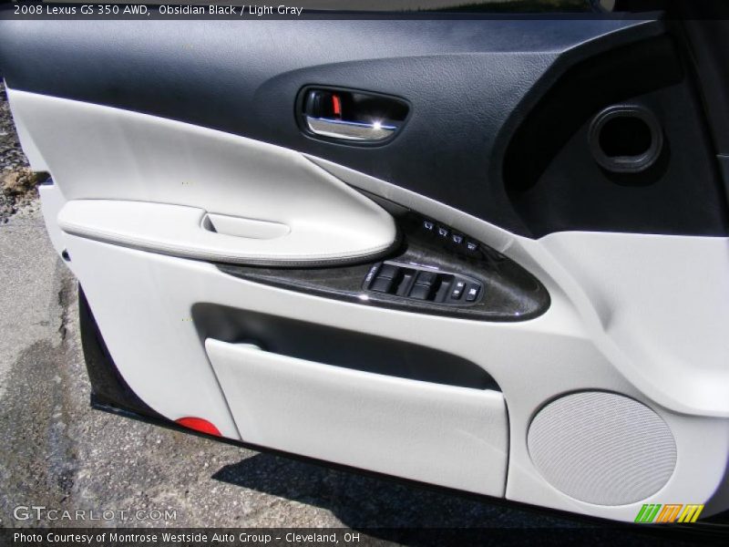 Obsidian Black / Light Gray 2008 Lexus GS 350 AWD
