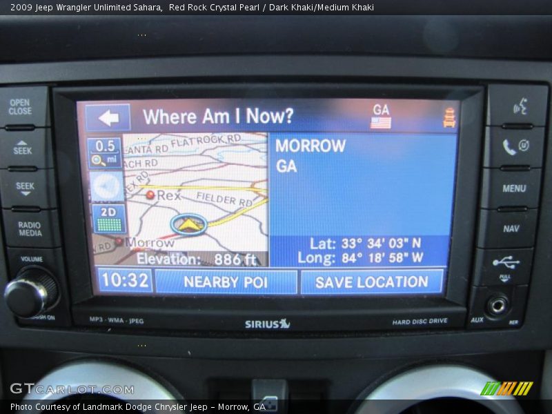 Red Rock Crystal Pearl / Dark Khaki/Medium Khaki 2009 Jeep Wrangler Unlimited Sahara