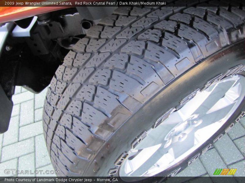 Red Rock Crystal Pearl / Dark Khaki/Medium Khaki 2009 Jeep Wrangler Unlimited Sahara