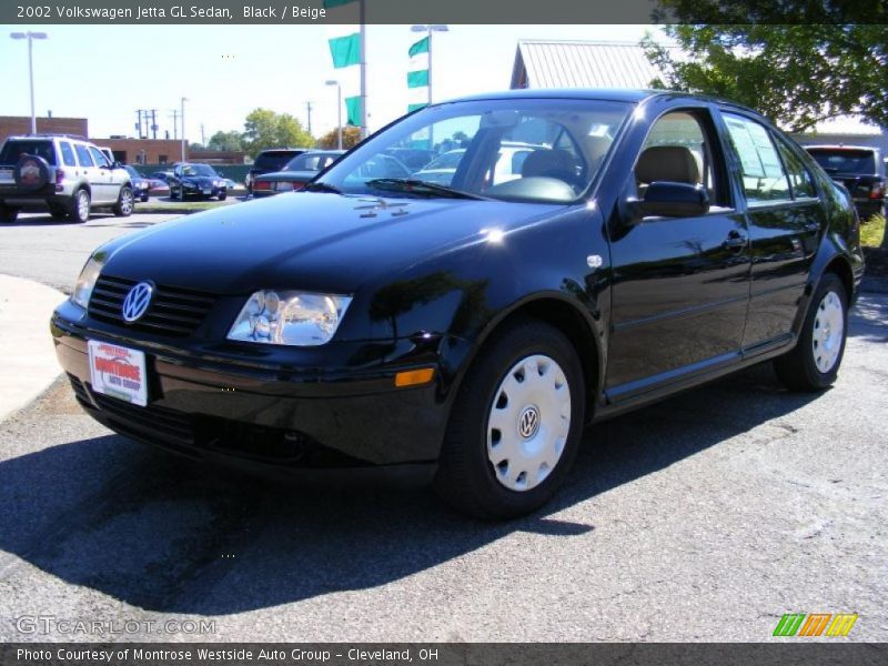 Black / Beige 2002 Volkswagen Jetta GL Sedan