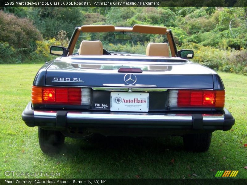 Anthracite Grey Metallic / Parchment 1989 Mercedes-Benz SL Class 560 SL Roadster