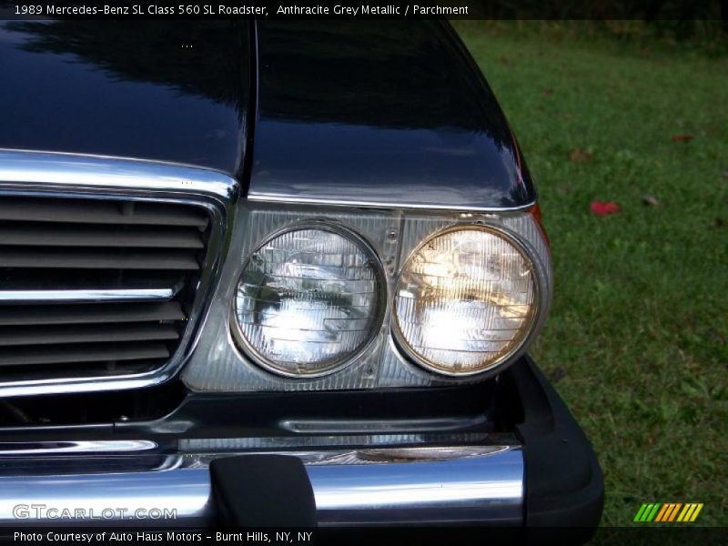 Anthracite Grey Metallic / Parchment 1989 Mercedes-Benz SL Class 560 SL Roadster