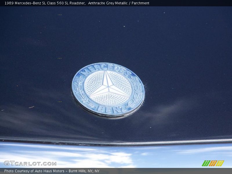 Anthracite Grey Metallic / Parchment 1989 Mercedes-Benz SL Class 560 SL Roadster