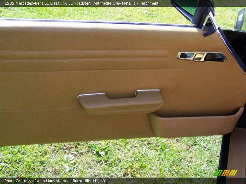 Anthracite Grey Metallic / Parchment 1989 Mercedes-Benz SL Class 560 SL Roadster