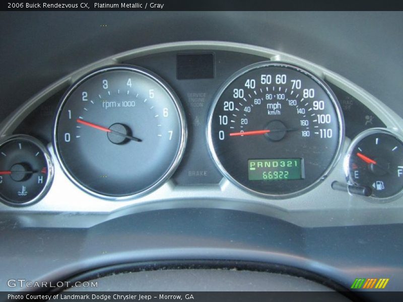 Platinum Metallic / Gray 2006 Buick Rendezvous CX