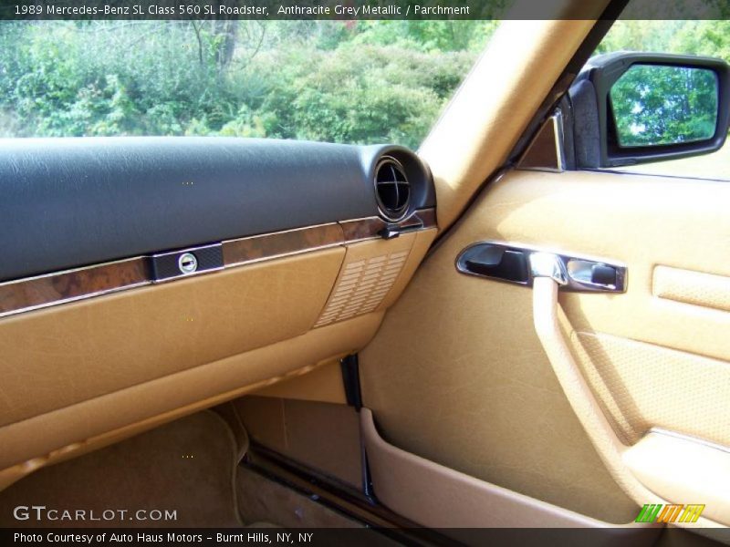 Anthracite Grey Metallic / Parchment 1989 Mercedes-Benz SL Class 560 SL Roadster