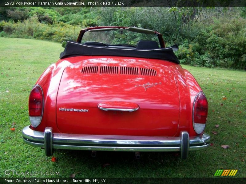 Phoenix Red / Black 1973 Volkswagen Karmann Ghia Convertible