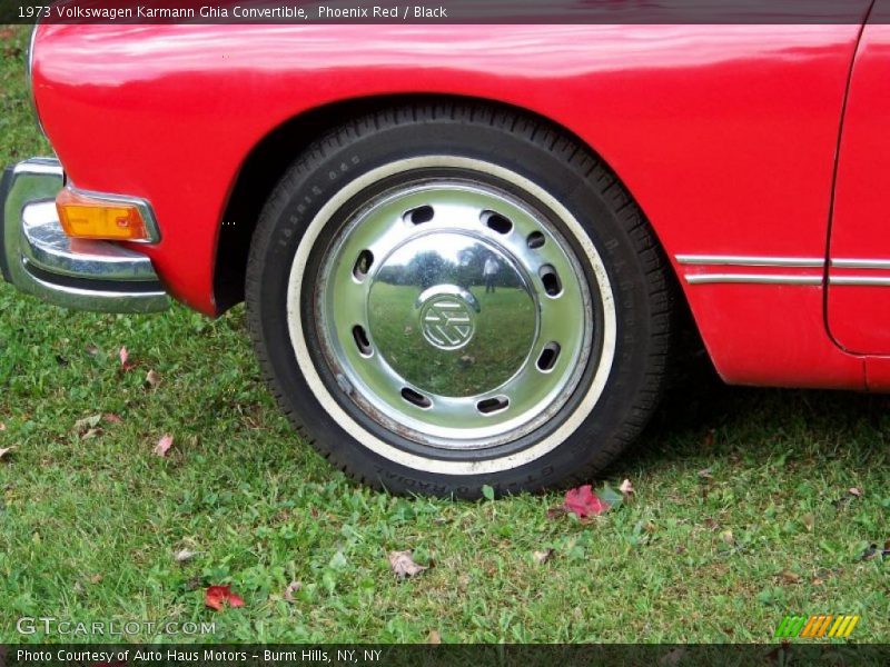 Phoenix Red / Black 1973 Volkswagen Karmann Ghia Convertible