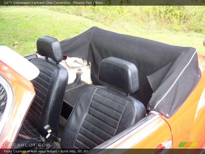 Phoenix Red / Black 1973 Volkswagen Karmann Ghia Convertible