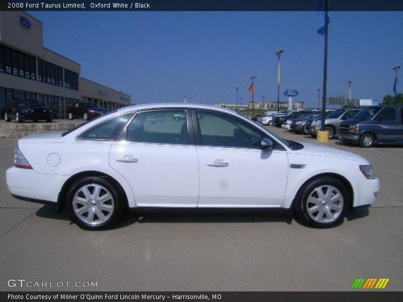 Oxford White / Black 2008 Ford Taurus Limited