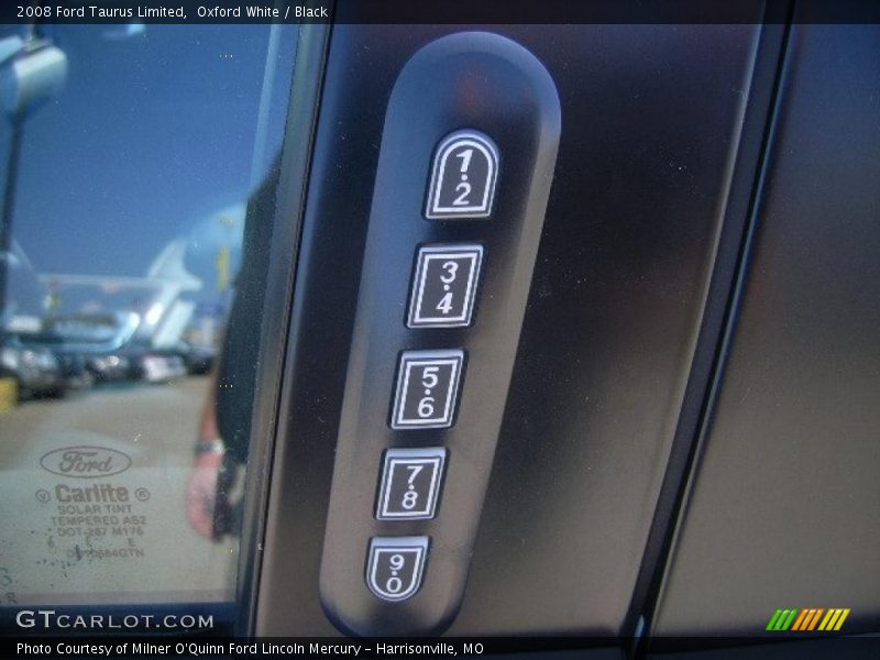 Oxford White / Black 2008 Ford Taurus Limited