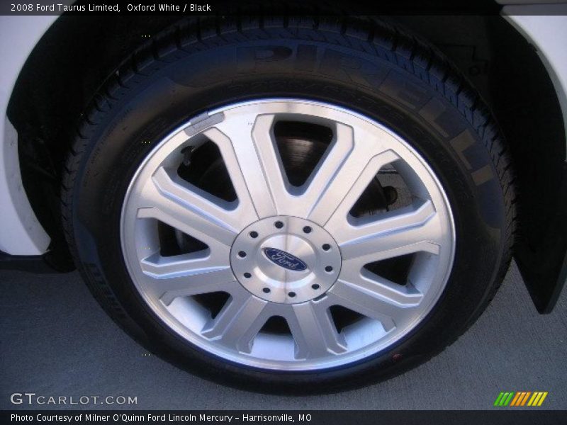 Oxford White / Black 2008 Ford Taurus Limited