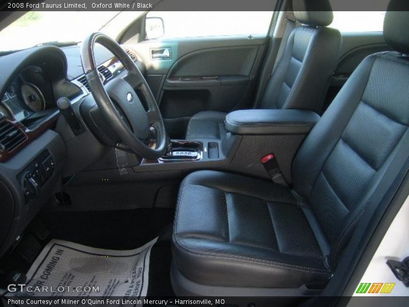 Oxford White / Black 2008 Ford Taurus Limited
