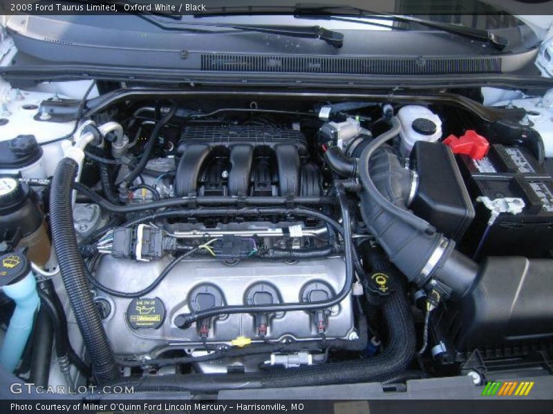 Oxford White / Black 2008 Ford Taurus Limited