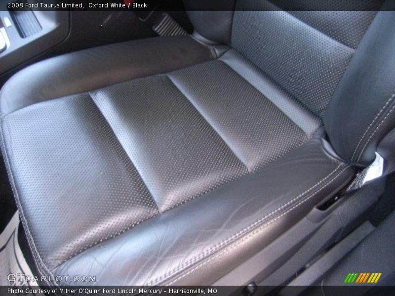 Oxford White / Black 2008 Ford Taurus Limited