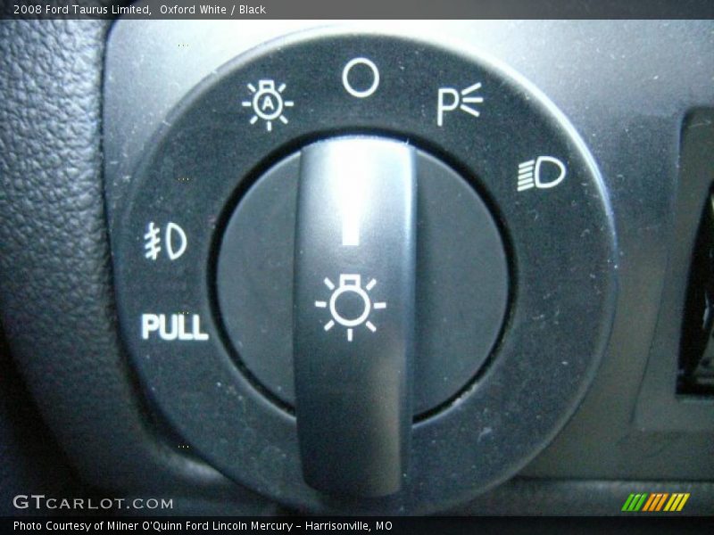 Oxford White / Black 2008 Ford Taurus Limited