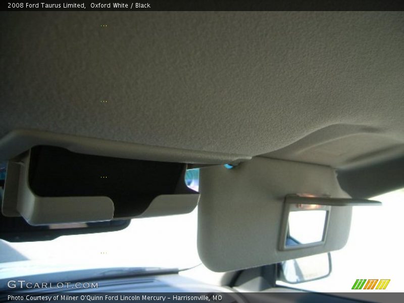 Oxford White / Black 2008 Ford Taurus Limited