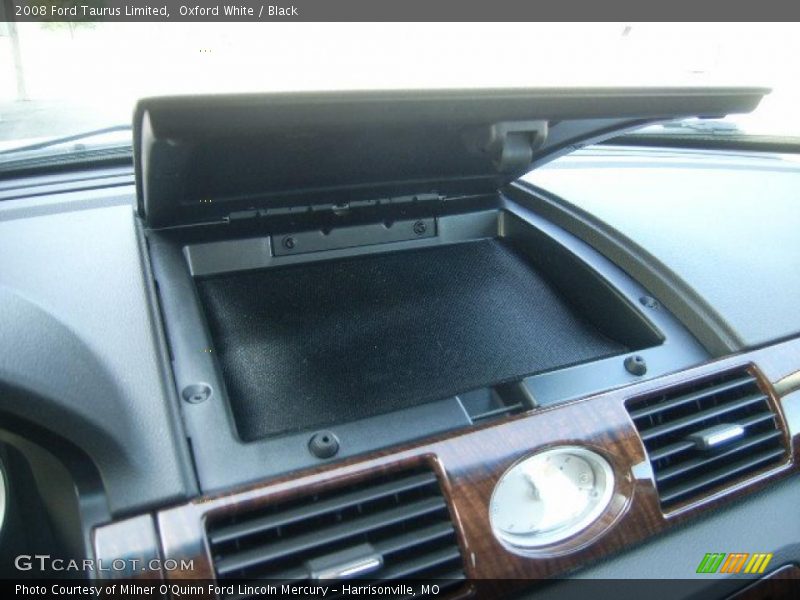 Oxford White / Black 2008 Ford Taurus Limited